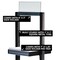 Azar Displays Slim Tower Retail Display with 3 Shelves 655000 - alternate 2